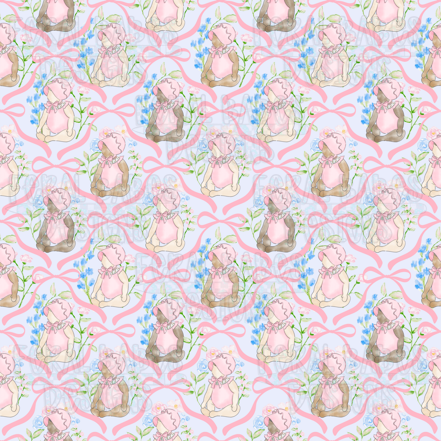 Doll Baby Seamless- Blue