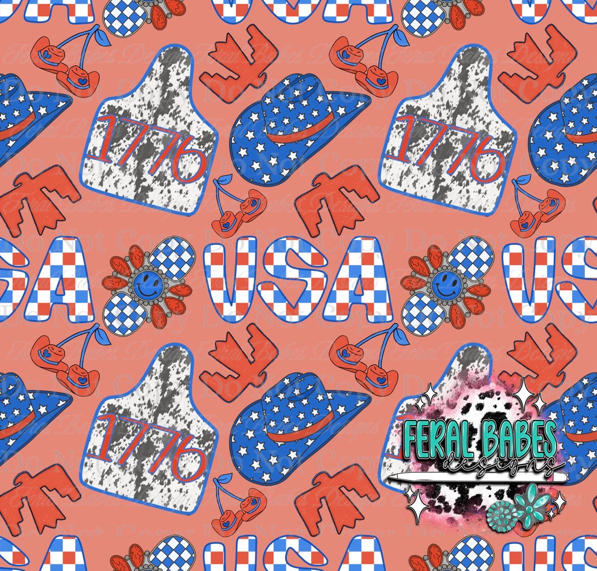 USA 1776 Seamless