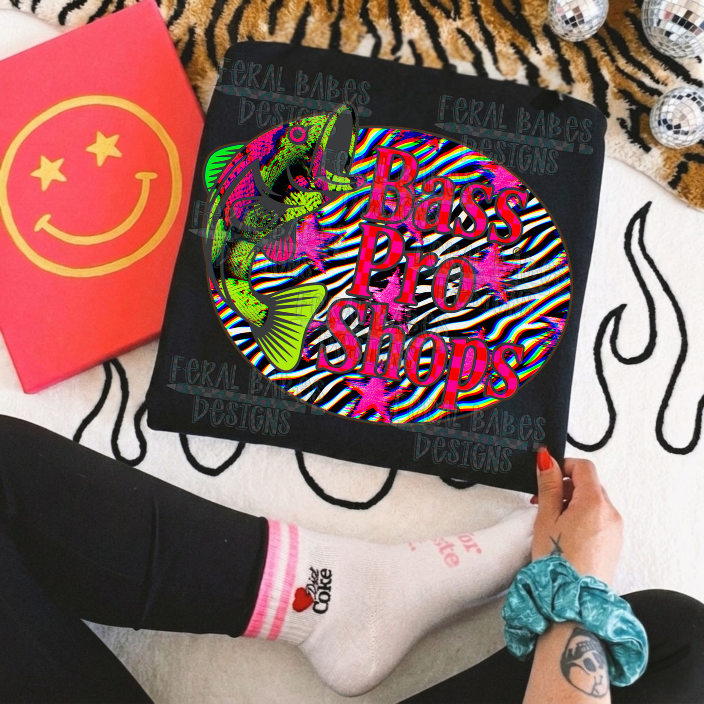 Pink Trippy Fish PNG
